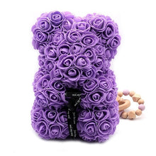 Load image into Gallery viewer, Luxury 25cm Rose Coated Bear
