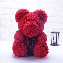 Load image into Gallery viewer, Luxury 25cm Rose Coated Bear
