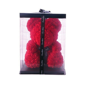 Luxury 25cm Rose Coated Bear