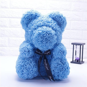 Luxury 25cm Rose Coated Bear